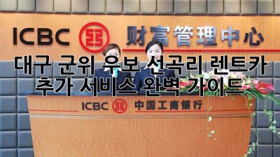 대구 군위 우보 선곡리 렌트카 추가 서비스 완벽 가이드